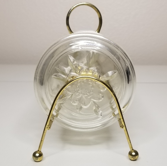 MCM Sovereign House 8 Fleur De Lis‎ Coaster Serving Set With Gold Wire Ra… - Picture 3 of 11